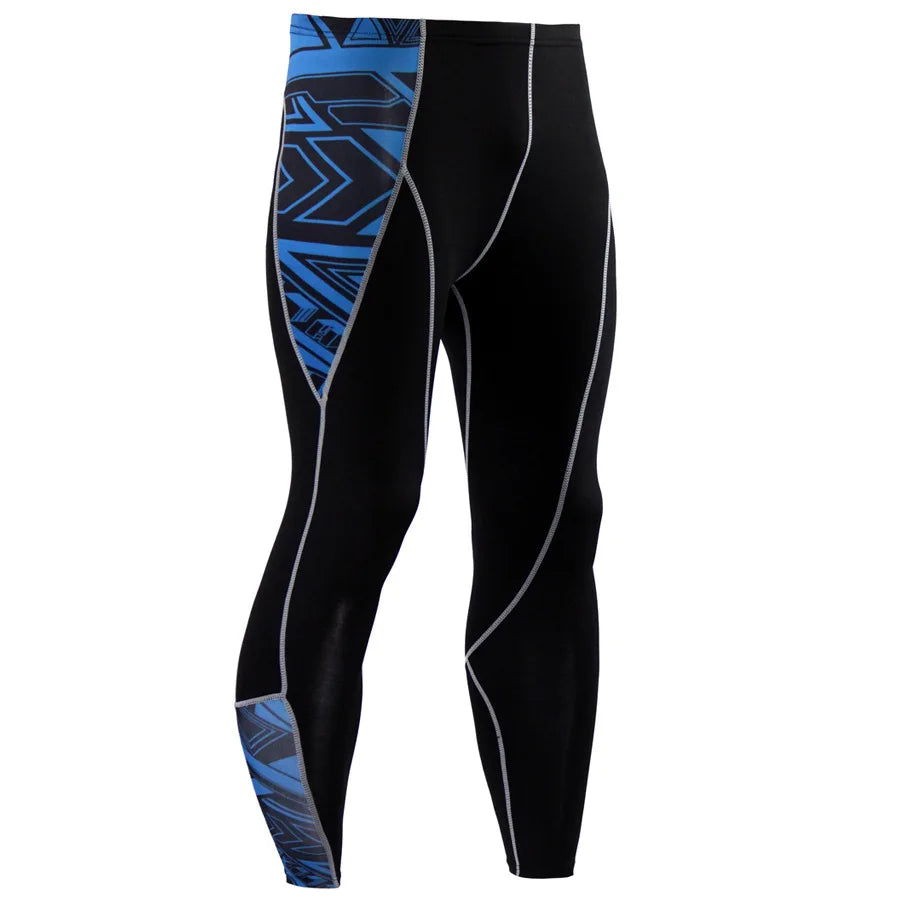 Compression Basketball Leggings Men Running Tights Second Skin Gym Workout Pants Sport Rash Guard Male Jogging Suits Black