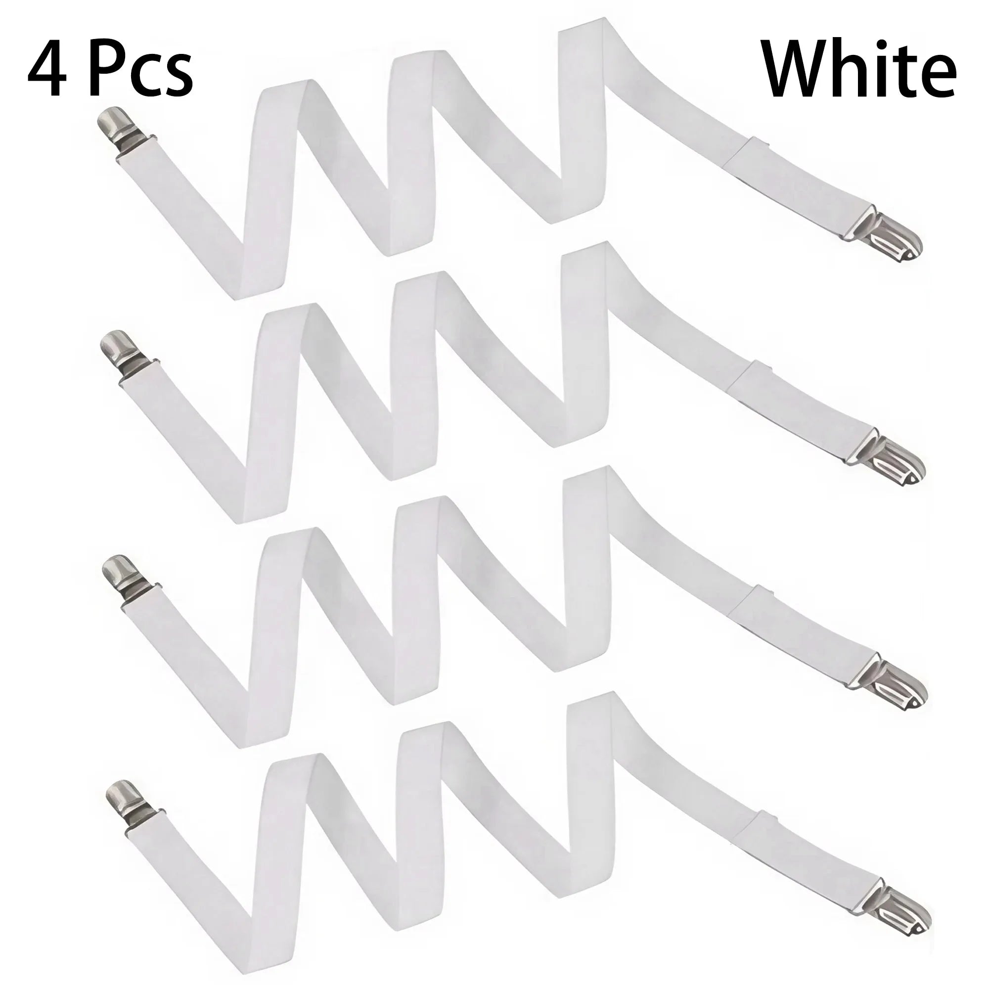 Bed Sheet Holder Clips - Elastic Non-Slip Sheet Fasteners, Adjustable Mattress Gripper for Fitted Sheets, Sofa Covers, Duve