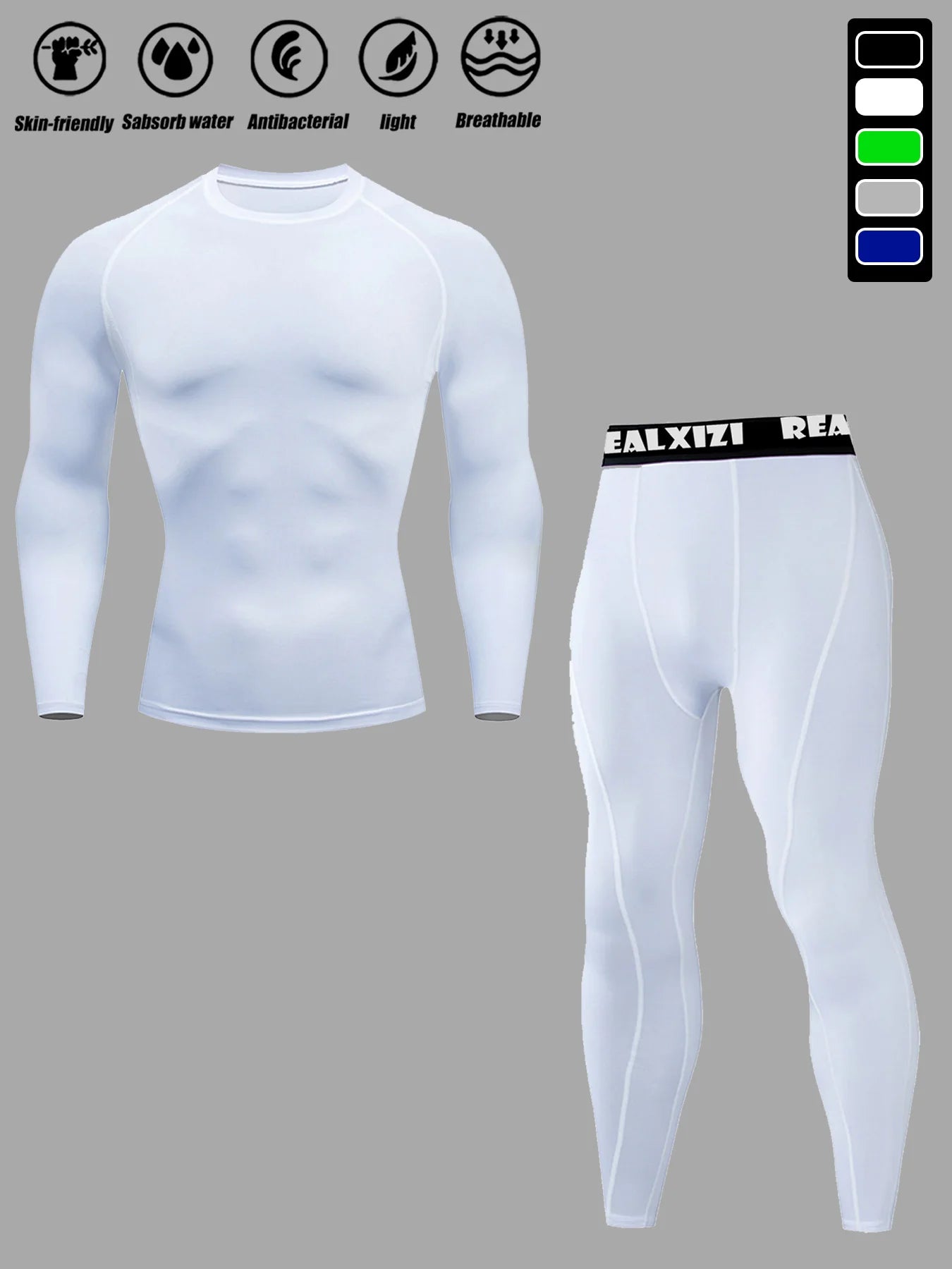 Men's Compression Sportswear Suit Running GYM Tight Clothes Yoga Sets Male Jogging Quick-drying Clothing Tracksuit Fitness Set