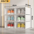 6Pcs/Set Transparent Shoe Box Living Room Shoe Cabinet Multi-Functional Storage Sneakers High Heels Storage Organizer