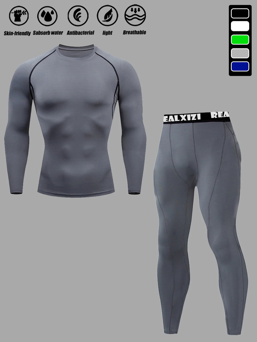 Men's Compression Sportswear Suit Running GYM Tight Clothes Yoga Sets Male Jogging Quick-drying Clothing Tracksuit Fitness Set