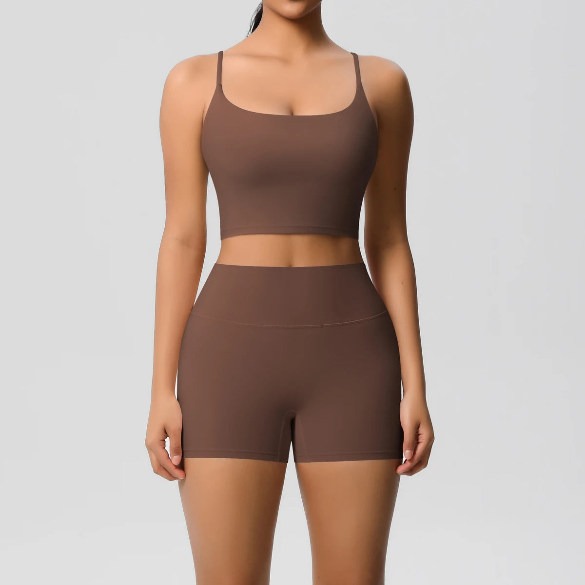 2 Piece Yoga Clothes Women 2pcs Patchwork Sport Yoga Suit Sports women's yoga bra Quick Drying Cycling Workout Gym Shorts