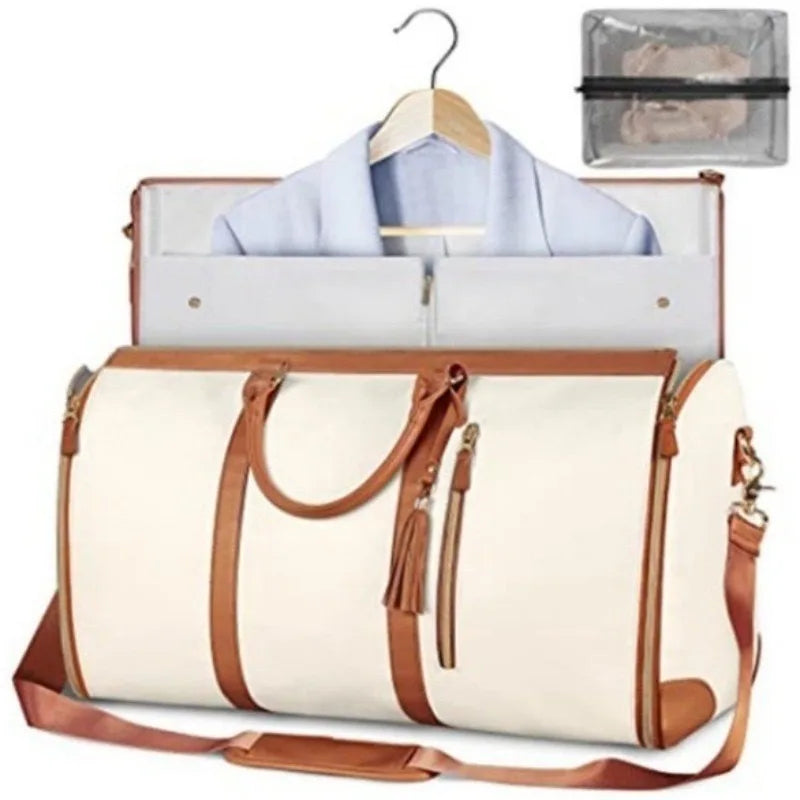 Large Capacity Travel Bag Women Duffle Folding Suit Bag Multifunctional Carry on  Personality Weekend  Tote Bags For Gym Fitness