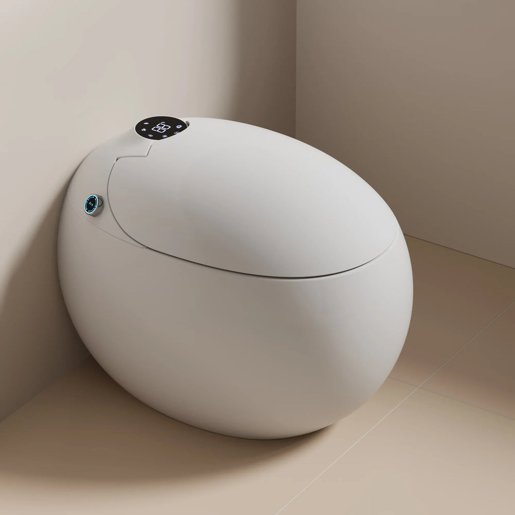Modern Inteligente Remote Electric Automatic Flush Wc Bidet One Piece Intelligent Smart Toilet Elongated Heated Seat Dual-Flush