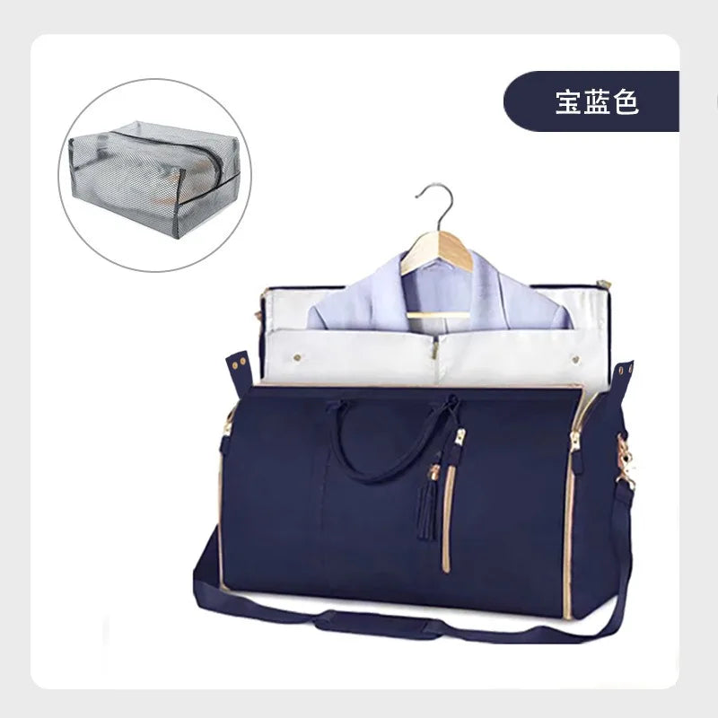 Large Capacity Travel Bag Women Duffle Folding Suit Bag Multifunctional Carry on  Personality Weekend  Tote Bags For Gym Fitness