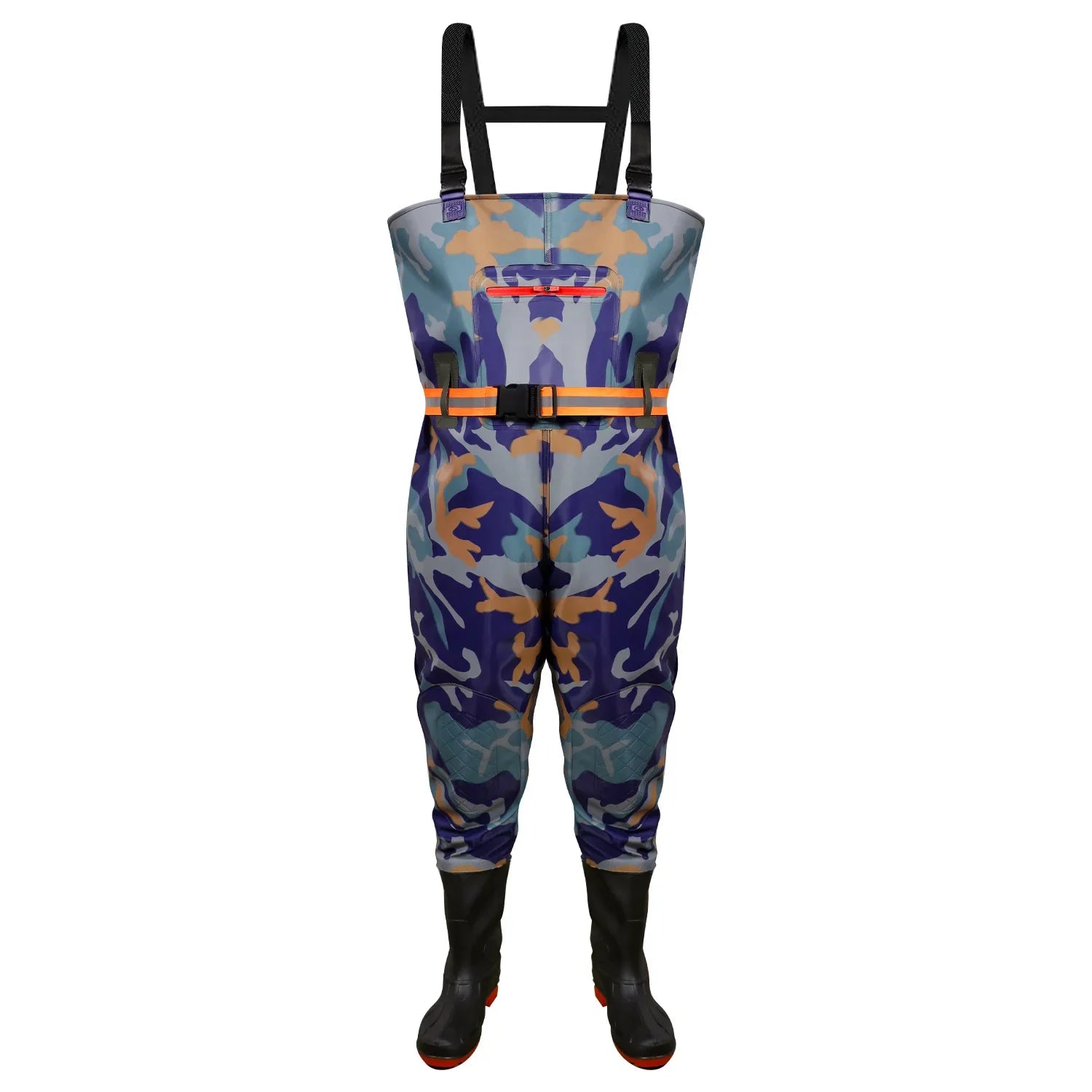 Thickened Underwater Pants Rain Pants with Rain Shoes Full Body One-piece Waterproof Clothing Catching The Sea Equipment