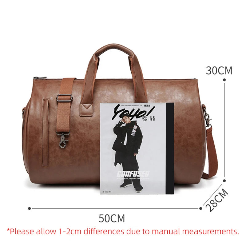 Waterproof Travel Handbag Suit Storage Bag Shoes Pocket Large Capacity Business Gym Shoulder Bag Women Men Duffel Crossbody Bag