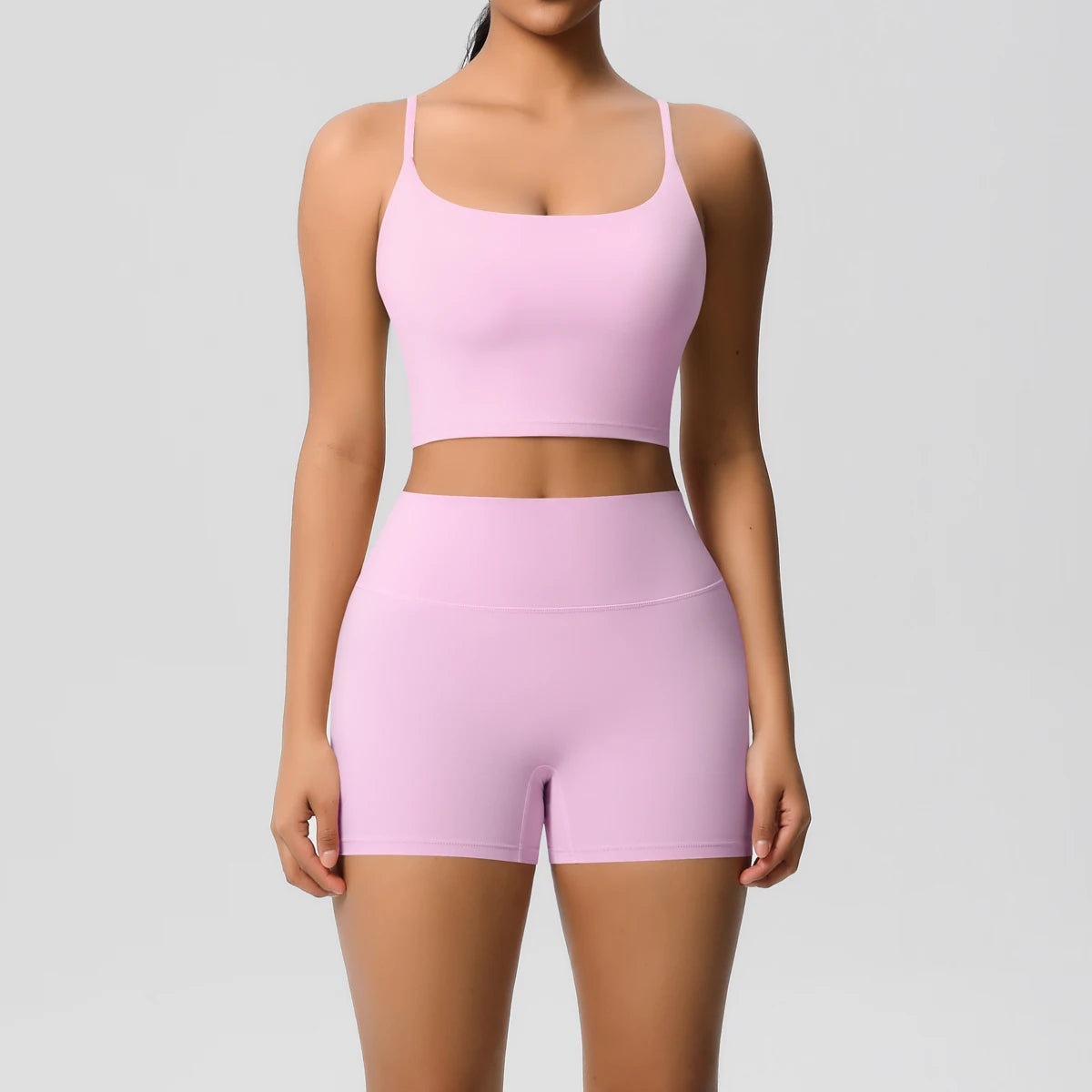 2 Piece Yoga Clothes Women 2pcs Patchwork Sport Yoga Suit Sports women's yoga bra Quick Drying Cycling Workout Gym Shorts