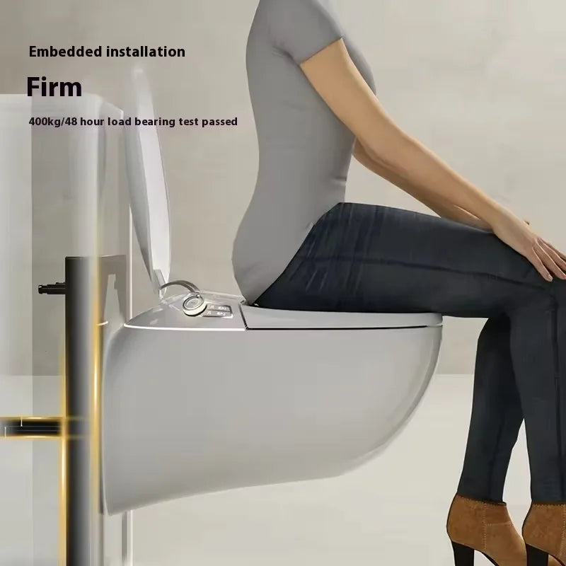 High Quality Sanitary Ware S-Trap Smart Wc Multifunction Intelligent Smart Toilet Ceramics Elongated Bowl Wall Mounted