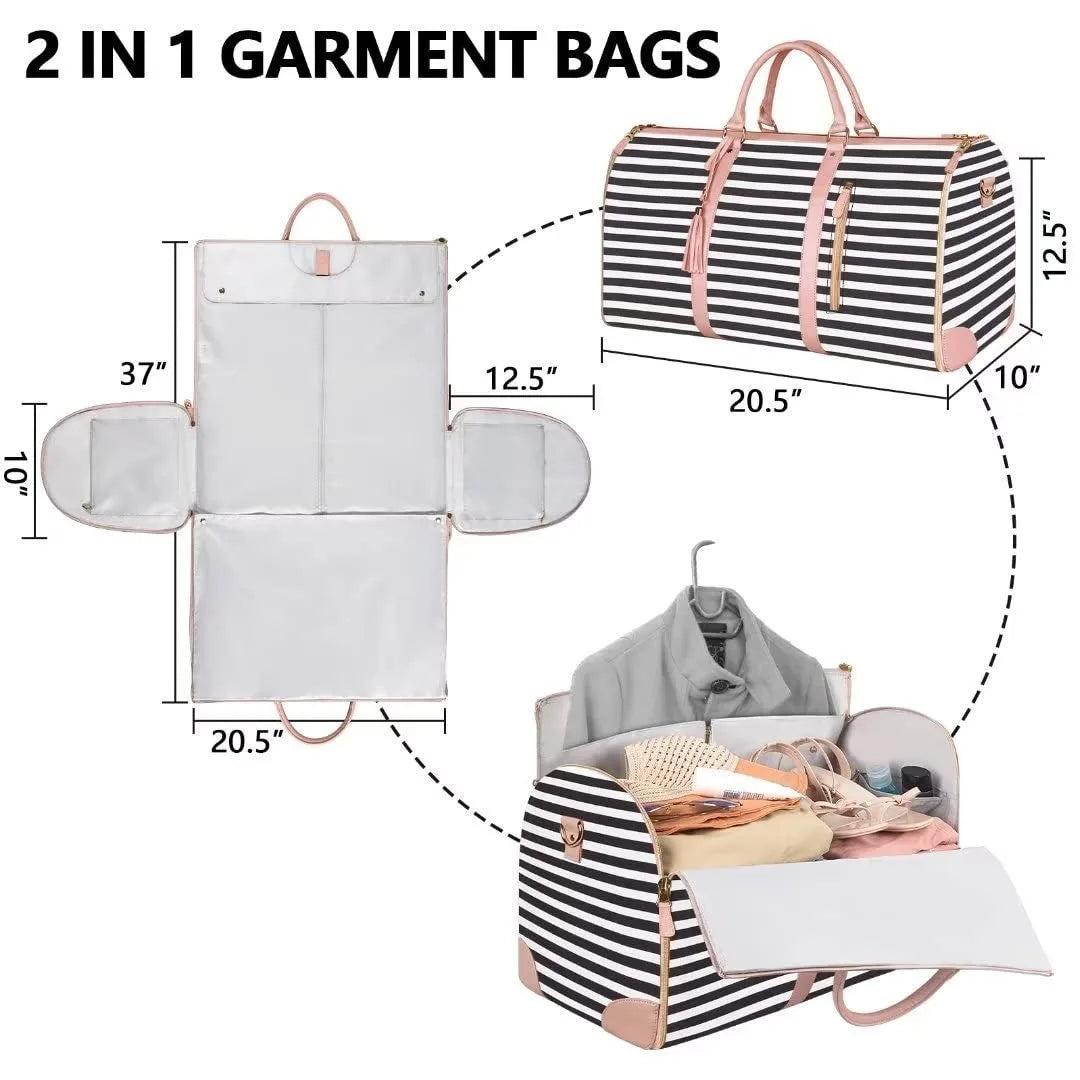 Large Capacity Travel Bag Women Duffle Folding Suit Bag Multifunctional Carry on  Personality Weekend  Tote Bags For Gym Fitness