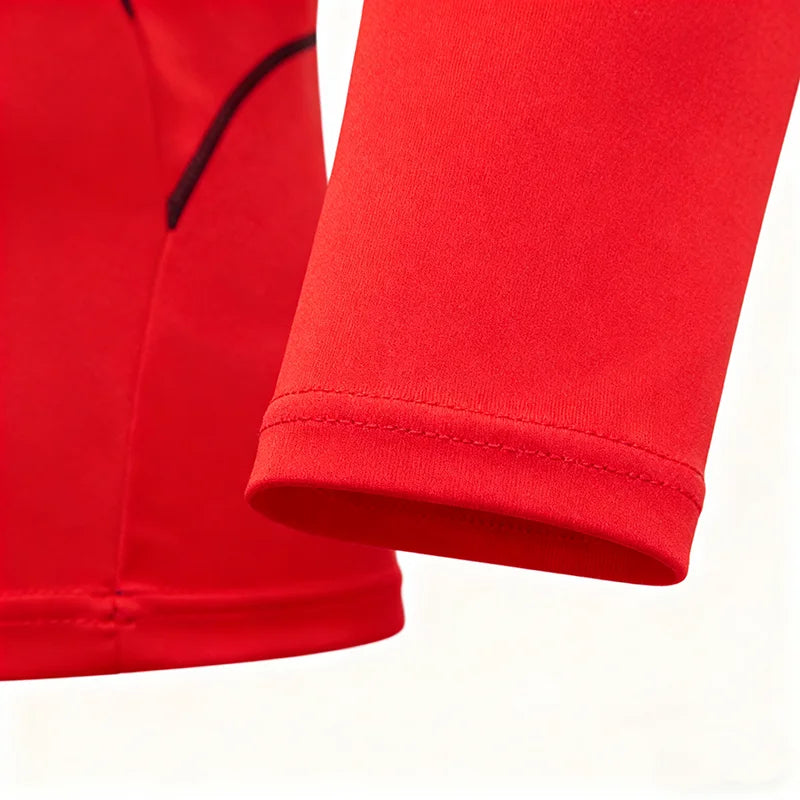 Men's 3-Piece Running Gym Outfit Quick-Dry Compression Wear for Morning/Evening Runs and Training in Spring and Autumn