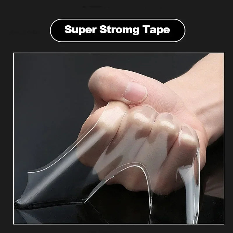 Ultra-strong Powerful Double Sided Adhesive Nano Tape Wall Mirror Stickers Self-adhesive Waterproof Tape Home Christmas Supplies