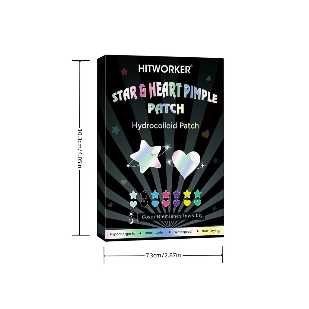 252/504/1008-Piece HITWORKER Acne Patches | Invisible Blemish Cover, Enriched with Tea Tree Oil, Gentle Cleansing