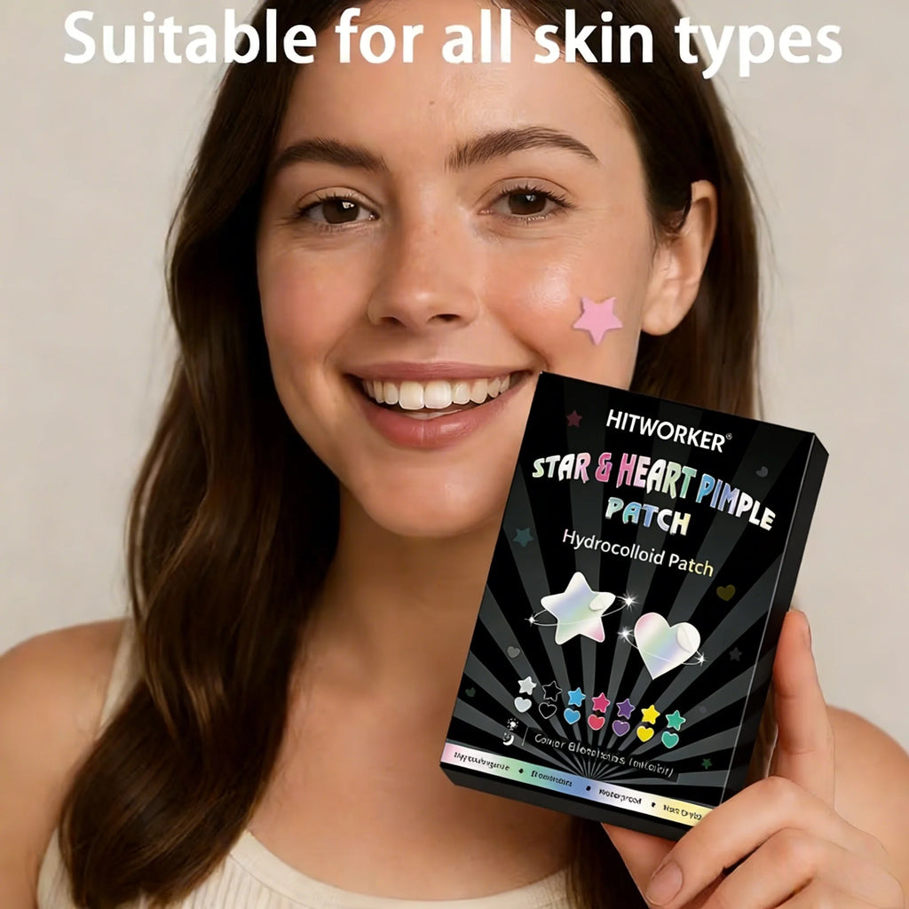 252/504/1008-Piece HITWORKER Acne Patches | Invisible Blemish Cover, Enriched with Tea Tree Oil, Gentle Cleansing
