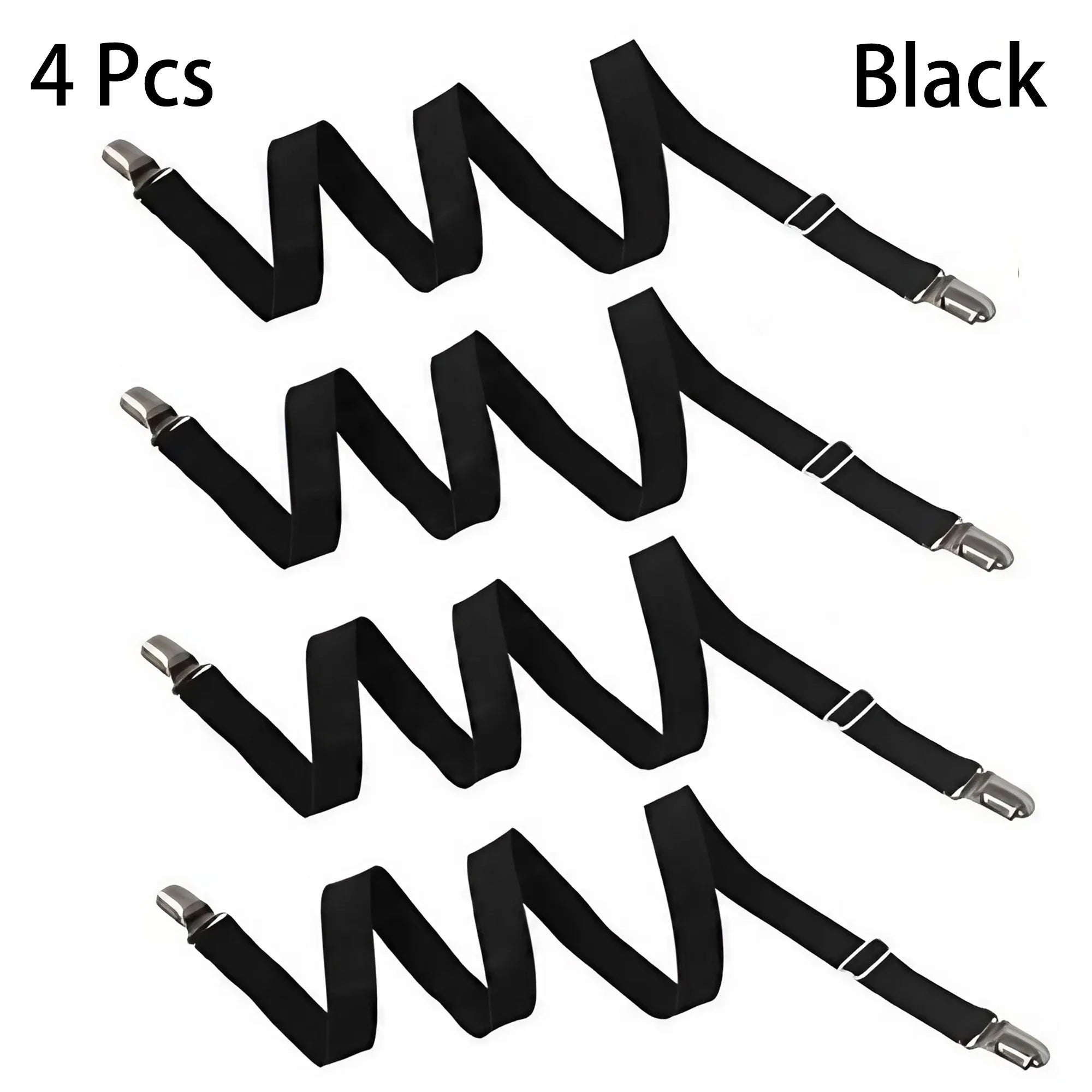 Bed Sheet Holder Clips - Elastic Non-Slip Sheet Fasteners, Adjustable Mattress Gripper for Fitted Sheets, Sofa Covers, Duve