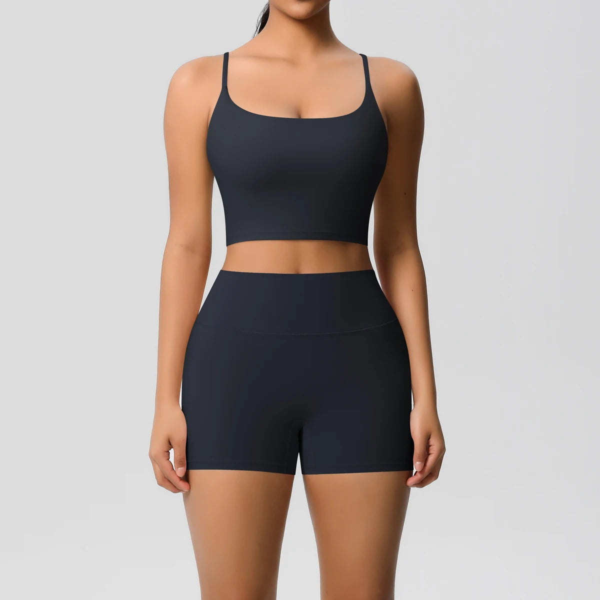 2 Piece Yoga Clothes Women 2pcs Patchwork Sport Yoga Suit Sports women's yoga bra Quick Drying Cycling Workout Gym Shorts
