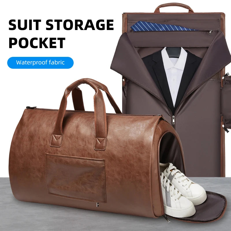 Waterproof Travel Handbag Suit Storage Bag Shoes Pocket Large Capacity Business Gym Shoulder Bag Women Men Duffel Crossbody Bag
