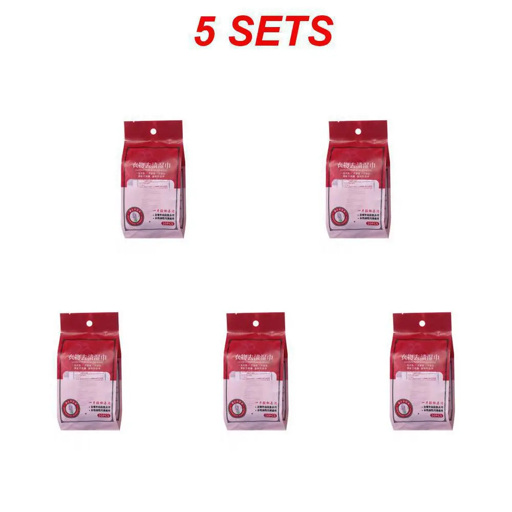 20Pcs Clothes Stain Removal Wet Wipes No Washing Cleaning Dirt Oil Removal Wipes Small White Shoes Jacket Dirt Removal Wet Wipes