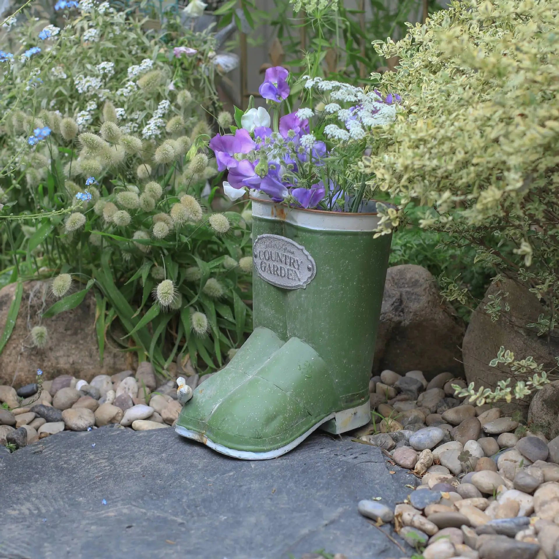 Iron Water Shoes Decorative Flower Pot Pastoral Home Potted Flower Vessel Wholesale Iron Crafts Creative
