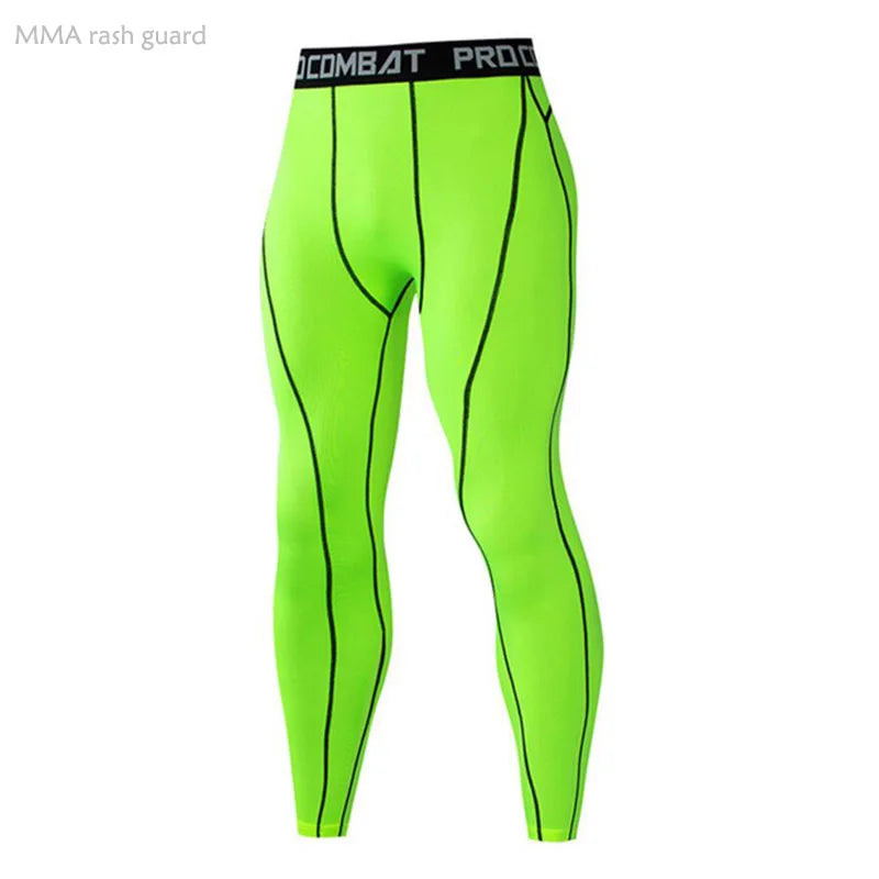 Compression Basketball Leggings Men Running Tights Second Skin Gym Workout Pants Sport Rash Guard Male Jogging Suits Black
