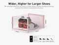 X-Large Shoe Storage Boxes Organizers Clear Plastic Stackable 12 Pack, Shoe Rack & Holder Substitute, Sneaker Containers, Toy St