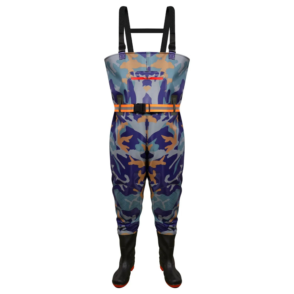 Thickened Underwater Pants Rain Pants with Rain Shoes Full Body One-piece Waterproof Clothing Catching The Sea Equipment