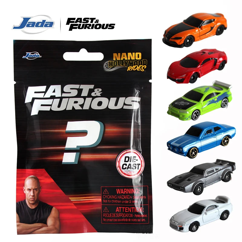 JADA 1:128 Nano Blind Bags Diecast Model Car 1.65" The Fast and the Furious Random Mini Cars JD35404