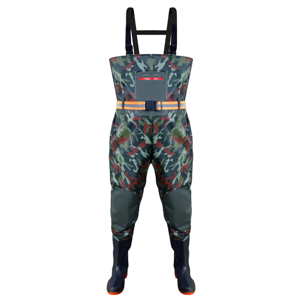 Thickened Underwater Pants Rain Pants with Rain Shoes Full Body One-piece Waterproof Clothing Catching The Sea Equipment