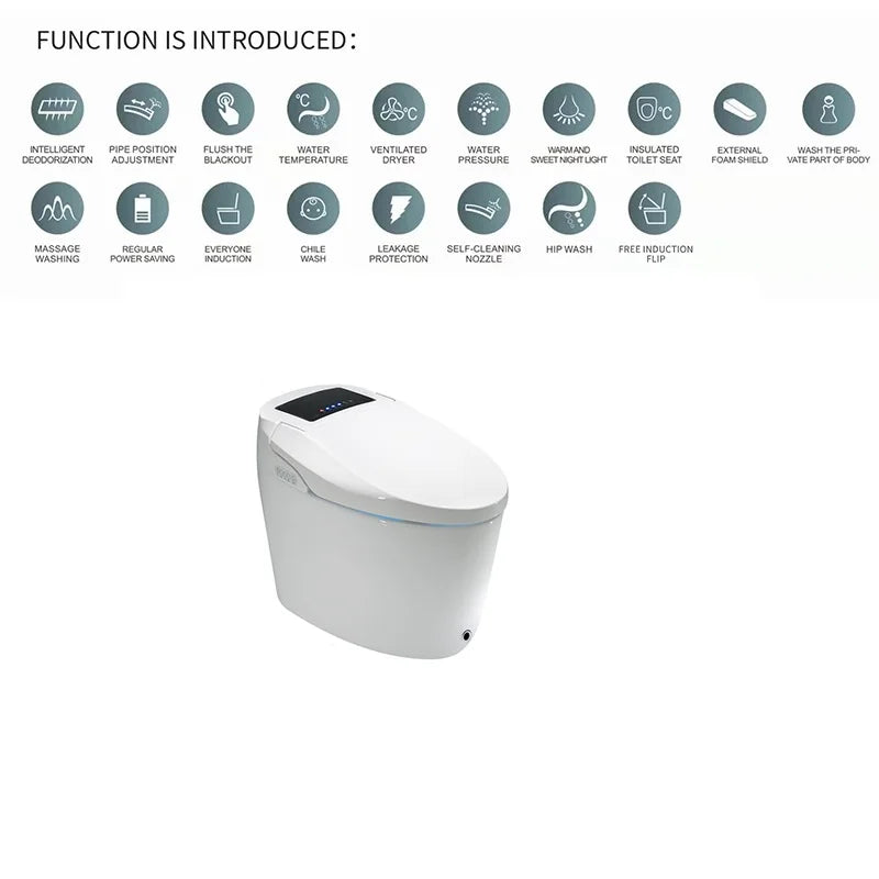 Modern Electronic Sanitary Wares Modern Economic Wc Intelligent Toilet Cheap Price