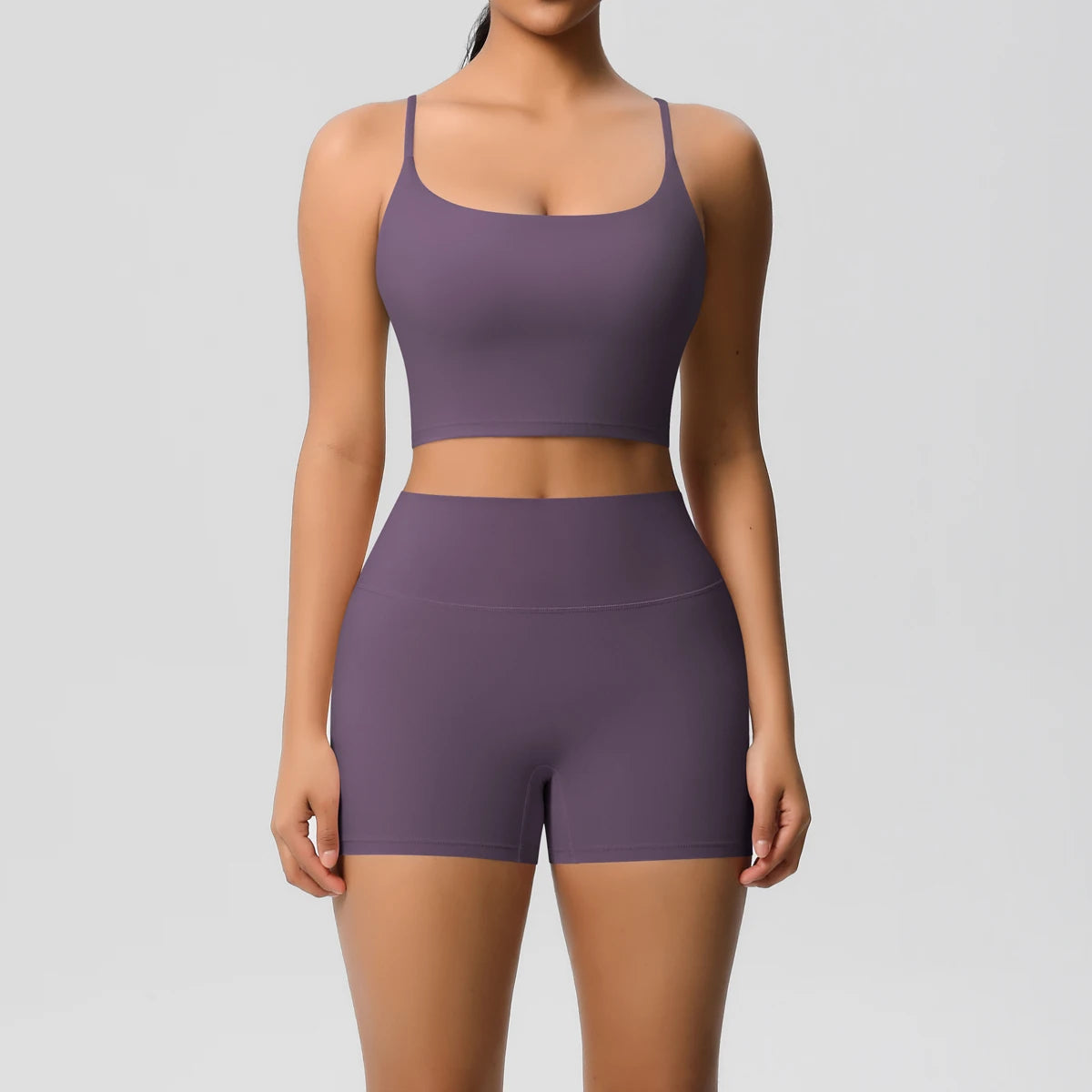 2 Piece Yoga Clothes Women 2pcs Patchwork Sport Yoga Suit Sports women's yoga bra Quick Drying Cycling Workout Gym Shorts