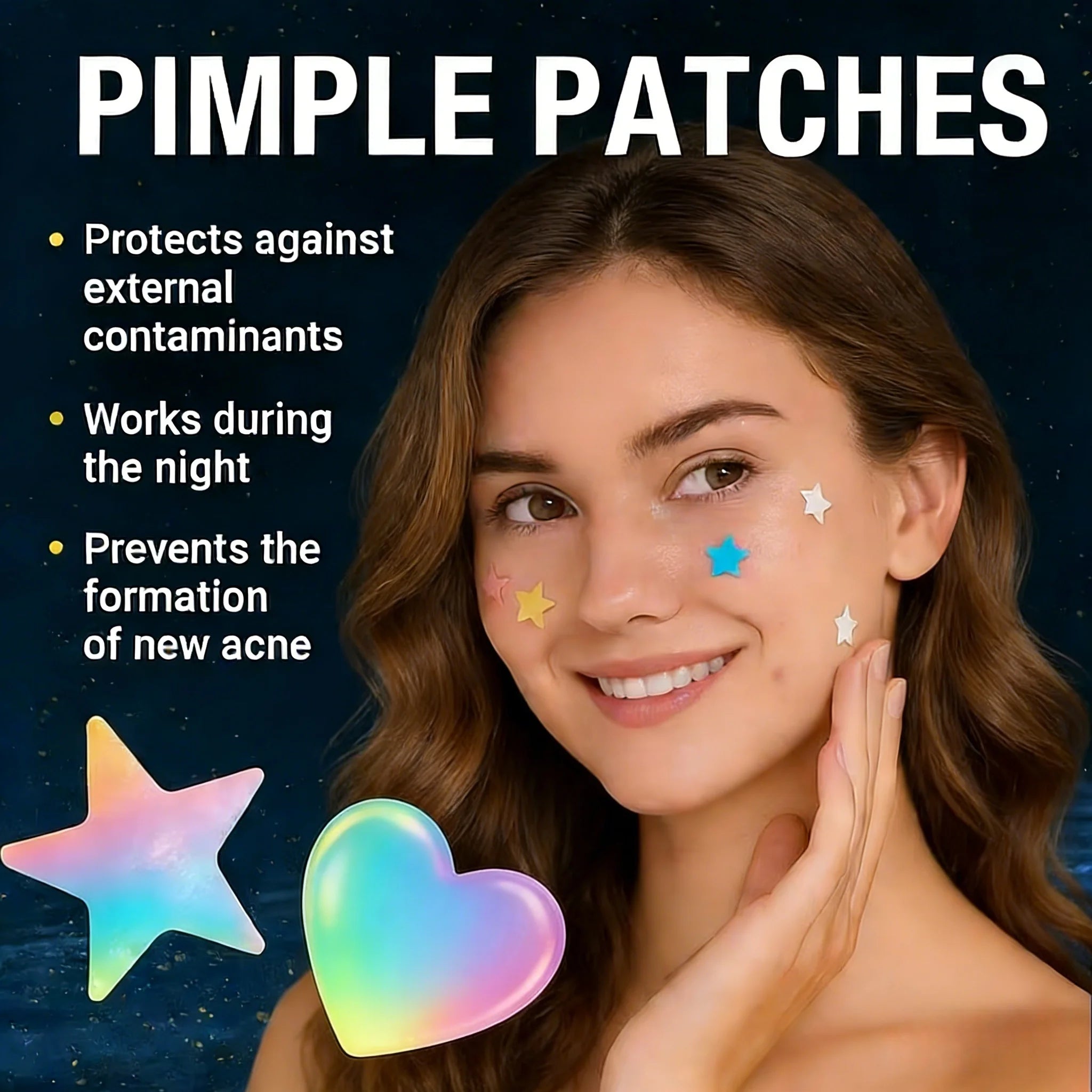 252/504/1008-Piece HITWORKER Acne Patches | Invisible Blemish Cover, Enriched with Tea Tree Oil, Gentle Cleansing