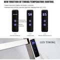 Electric Towel Warmer,with Timer Wall Mounted 10 Bars Smart Electric Towel Rack Stainless Steel Heated Towel Rails 88W Low Power