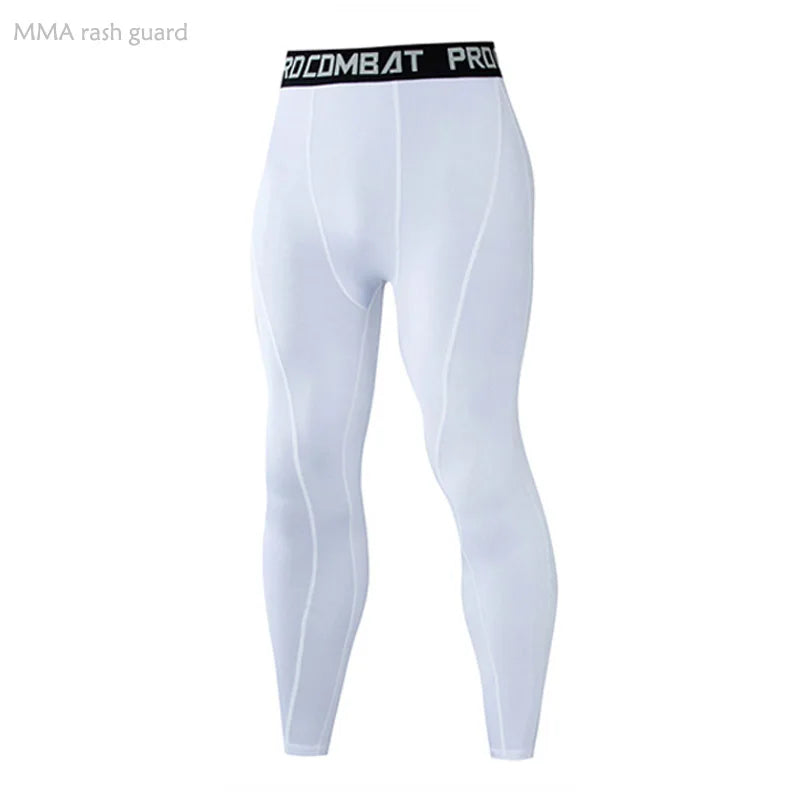 Compression Basketball Leggings Men Running Tights Second Skin Gym Workout Pants Sport Rash Guard Male Jogging Suits Black