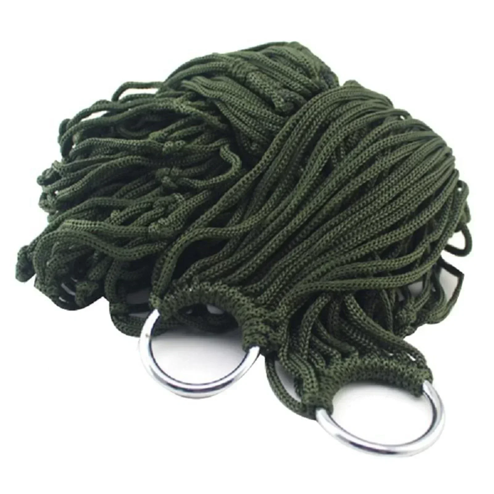 Portable Garden Outdoor Thickened Nylon Rope Hammock Indoor Mesh Hammock Portable Simple Hammock Swing Chair