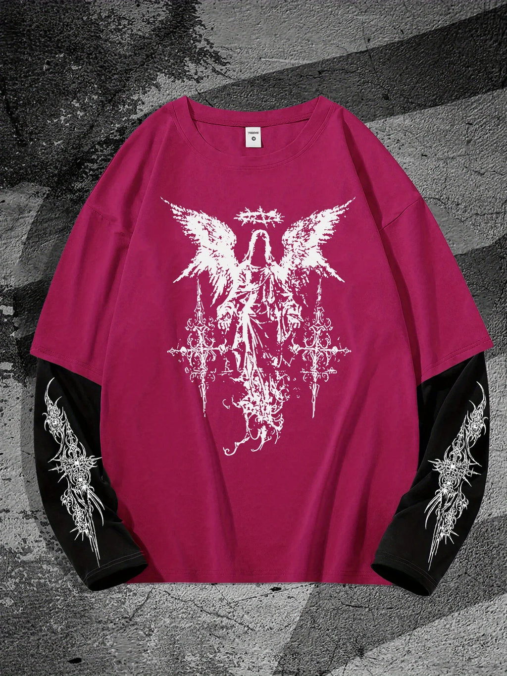 New men's long-sleeved T-shirt for Spring and Autumn 2025 casual roller skating 3D printed street men's wear