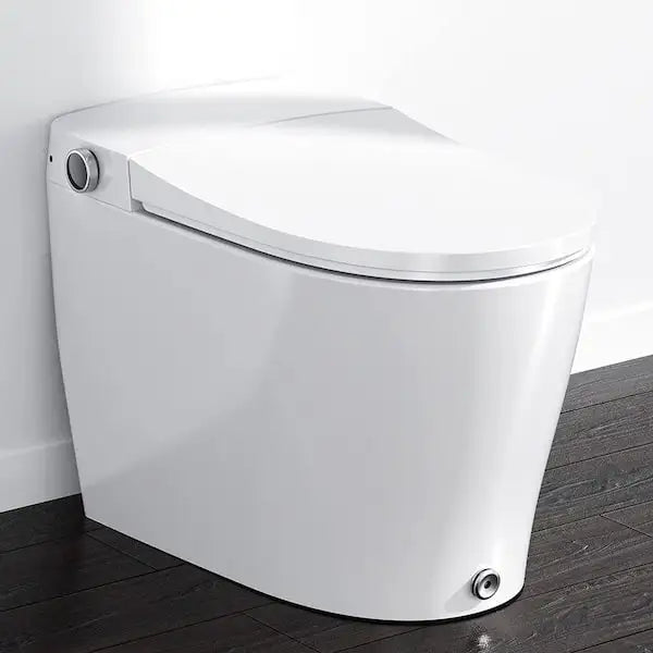 Modern Inteligente Remote Electric Automatic Flush Wc Bidet One Piece Intelligent Smart Toilet Elongated Heated Seat Dual-Flush