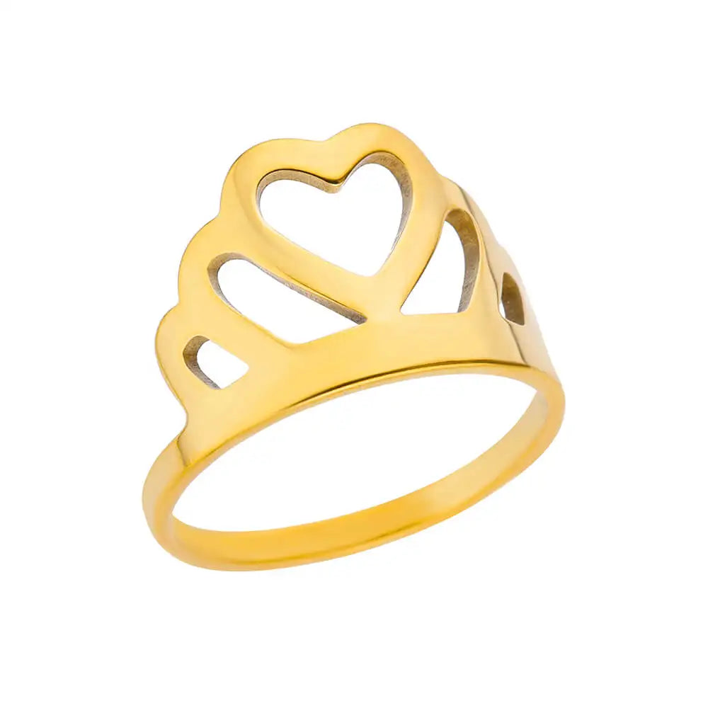 Anxiety Balls Beads Rings for Women Open Spinner Adjustable Finger Ring Stainless Steel Rotating Freely Anti Stress Jewelry Gift