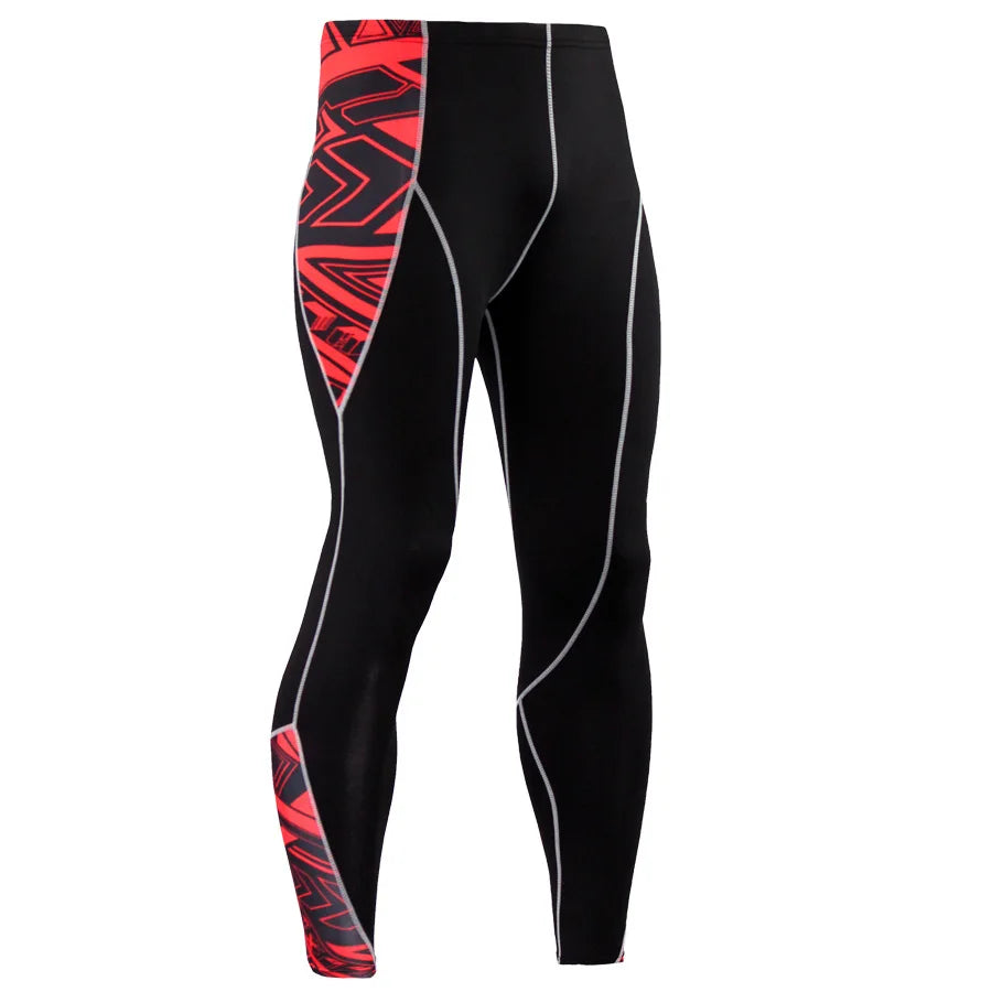 Compression Basketball Leggings Men Running Tights Second Skin Gym Workout Pants Sport Rash Guard Male Jogging Suits Black