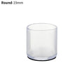 16Pcs 16/19/25/30mm Chair Leg Cap Rubber Feet-Protector Pads Non-slip Transparent Table Covers Furniture Leveling Feet Decor