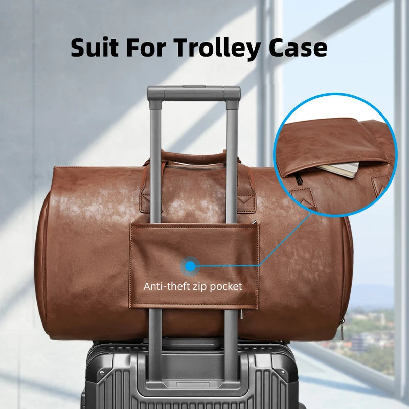 Waterproof Travel Handbag Suit Storage Bag Shoes Pocket Large Capacity Business Gym Shoulder Bag Women Men Duffel Crossbody Bag